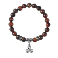 Браслет Трискель (защита и гармония), Бычий глаз BSPE-11-0036