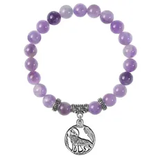 Браслет Волк (защита, сила, победа), Аметист BSPE-12-07