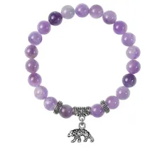 Браслет Медведь (защита, сила, победа), Аметист
