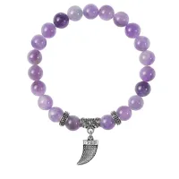 Браслет Клык (сила, мужество, воля, энергия), Аметист