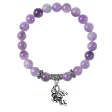 Браслет Дракон (удача, могущество, успех), Аметист BSPE-12-25
