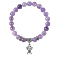 Браслет Золотая рыбка (исполнение желаний), Аметист BSPE-12-27