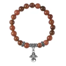 Браслет Ангел-хранитель (защита), Коричневый авантюрин BSPE-13-17