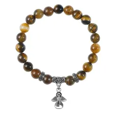 Браслет Ангел-хранитель (защита), Тигровый глаз BSPE-14-17
