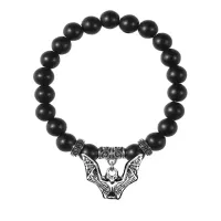 Браслет Летучая мышь (защита, счастье, успех), Шунгит BSPE-15-12