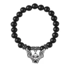 Браслет Летучая мышь (защита, счастье, успех), Шунгит BSPE-15-12