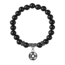 Браслет Монета (богатство), Шунгит BSPE-15-13