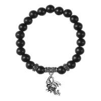 Браслет Дракон (удача, могущество, успех), Шунгит BSPE-15-25