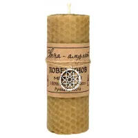 Свеча Ловец снов 10х3,7см натуральный воск MSV018