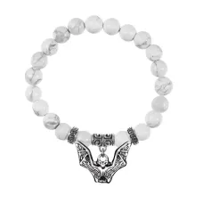 Браслет Летучая мышь (защита, счастье, успех), Кахолонг BSPE-16-12