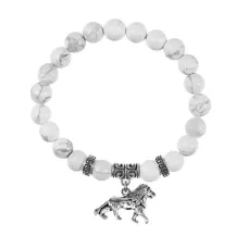 Браслет Лев (храбрость, власть, благосостояние), Кахолонг BSPE-16-2073
