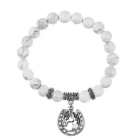 Браслет Подкова (Счастье), Кахолонг BSPE-16-31