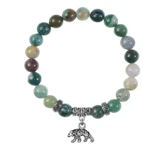 Браслет Медведь (защита, сила, победа), Яшма BSPE-18-19