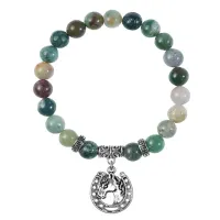 Браслет Подкова (счастье), Яшма BSPE-18-31