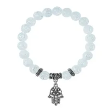 Браслет Хамса (от сглаза и зла), Сахарный кварц