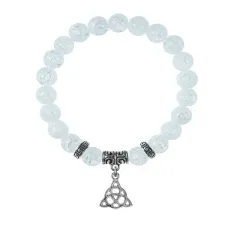 Браслет Трикветр (защита и гармония), Сахарный кварц
