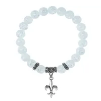 Браслет Королевская лилия (достоинство, власть, успех), Сахарный кварц BSPE-20-04