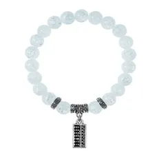 Браслет Счеты (богатство), Сахарный кварц BSPE-20-21