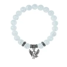 Браслет Орел (защита, сила, победа), Сахарный кварц BSPE-20-24