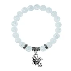 Браслет Дракон (удача, могущество, успех), Сахарный кварц BSPE-20-25