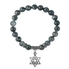 Браслет Звезда Давида (от сглаза и зла), Лабрадор BSPE-21-02