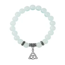 Браслет Трикветр (защита и гармония), Лунный камень BSPE-22-0069