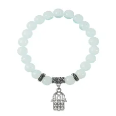 Браслет Хамса (от сглаза и зла), Лунный камень BSPE-22-01