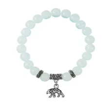 Браслет Медведь (защита, сила, победа), Лунный камень