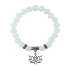 Браслет Лотос и Ом (гармония и развитие), Лунный камень BSPE-22-30