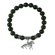 Браслет Лев (храбрость, власть, благосостояние), Змеевик BSPE-23-2073
