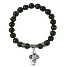 Браслет Слон (мудрость, сила, долголетие), Змеевик BSPE-23-26