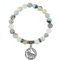 Браслет Волк (защита, сила, победа), Амазонит BSPE-25-07