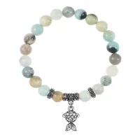 Браслет Золотая рыбка (исполнение желаний), Амазонит BSPE-25-27