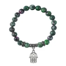 Браслет Хамса (от сглаза и зла), Цоизит BSPE-26-01