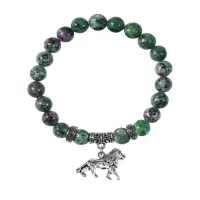 Браслет Лев (храбрость, власть, благосостояние), Цоизит BSPE-26-2073