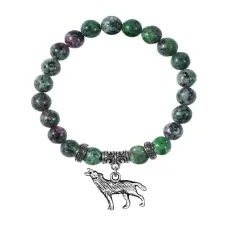 Браслет Волк (защита, сила, победа), Цоизит BSPE-26-28