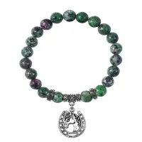 Браслет Подкова (счастье), Цоизит BSPE-26-31