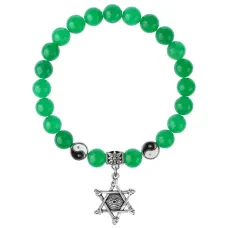 Браслет Глаз (от сглаза и порчи), Нефрит 8мм BSPE1-02-3002