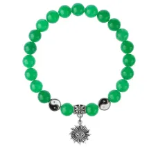 Браслет Глаз (от сглаза и порчи), Нефрит 8мм BSPE1-02-3018