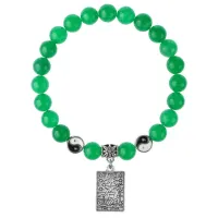 Браслет Таро - Звезда, Нефрит 8мм BSPE1-02-3021