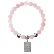 Браслет Таро - Солнце, Розовый кварц 8мм BSPE1-03-3022