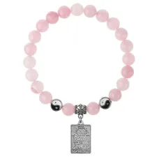 Браслет Таро - Луна, Розовый кварц 8мм BSPE1-03-3023