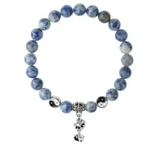 Браслет Кошка (гармония, покой, уют), Содалит 8мм BSPE1-05-3010