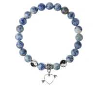 Браслет Сердце (любовь), Содалит 8мм BSPE1-05-3011