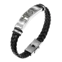 Кожаный рунический браслет Прорыв в бизнесе BSKR1-060