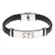 Кожаный рунический браслет Солнечный щит BSKR1-061