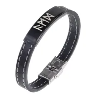 Кожаный рунический браслет Защита от сглаза, порчи, зла BSKR2-045