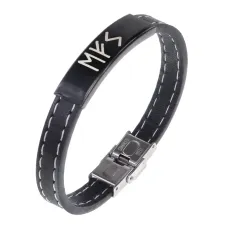 Кожаный рунический браслет Прорыв в бизнесе BSKR2-060