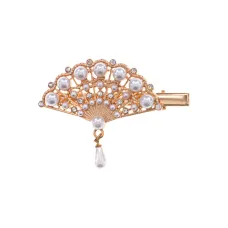 Заколка для волос Веер, 6х4,5см HZ039