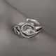 Безразмерное кольцо Змея, 1см KL475